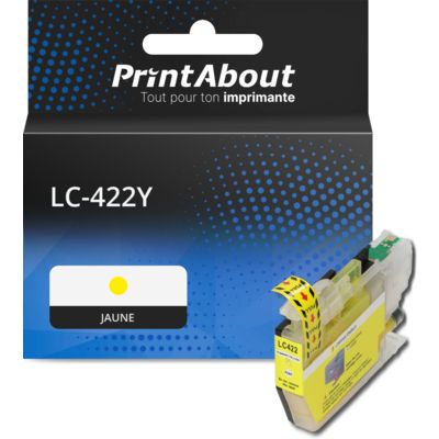 Cartouche compatible Brother LC-422Y - Jaune