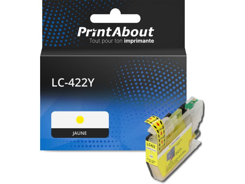 Cartouche compatible Brother LC-422Y - Jaune