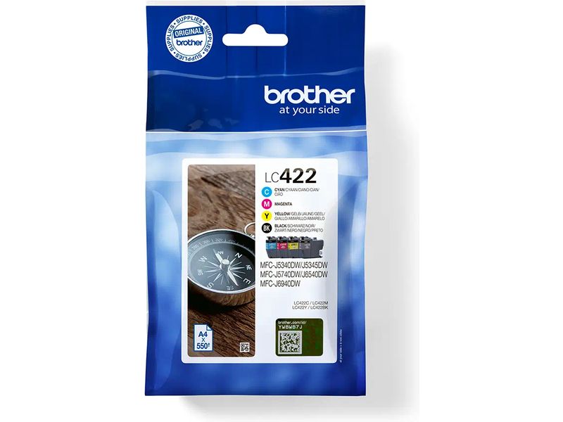 Brother LC-422VAL Inktcartridge 4-kleuren Multipack