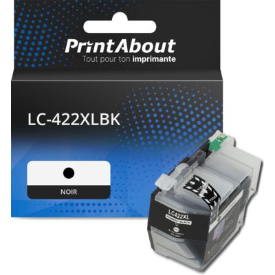 Cartouche compatible Brother LC-422XLBK - Noir - Grande capacité