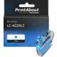 Cartouche compatible Brother LC-422XLC - Cyan - Grande capacité