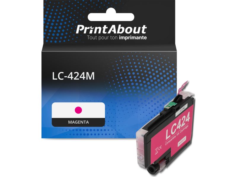 Cartouche compatible Brother LC-424M - Magenta