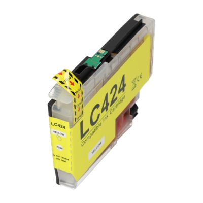 Cartouche compatible Brother LC-424Y - Jaune