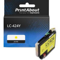 Cartouche compatible Brother LC-424Y - Jaune