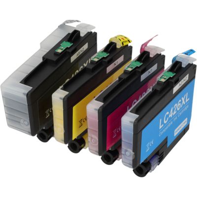 Cartouche compatible Brother LC-426XLVAL - 4 couleurs - Grande capacité - Multipack