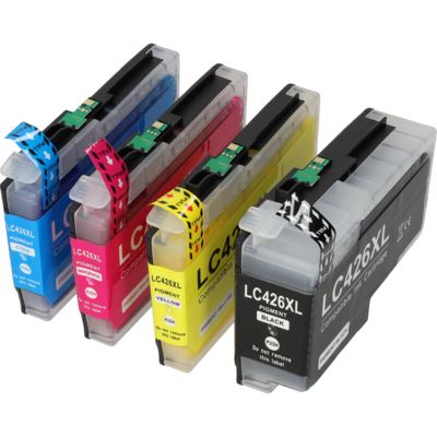 Cartouche compatible Brother LC-426XLVAL - 4 couleurs - Grande capacité - Multipack