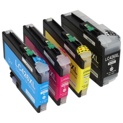 Cartouche compatible Brother LC-426XLVAL - 4 couleurs - Grande capacité - Multipack