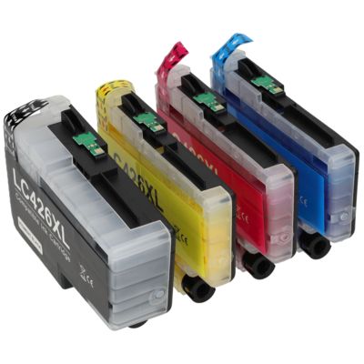 Cartouche compatible Brother LC-426XLVAL - 4 couleurs - Grande capacité - Multipack