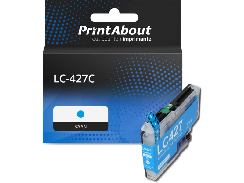 Cartouche compatible Brother LC-427C - Cyan