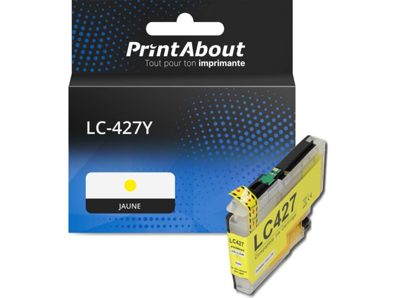 Cartouche compatible Brother LC-427Y - Jaune
