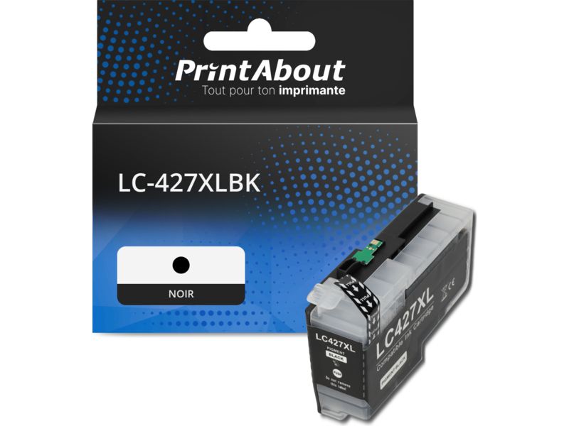 Cartouche compatible Brother LC-427XLBK - Noir - Grande capacité