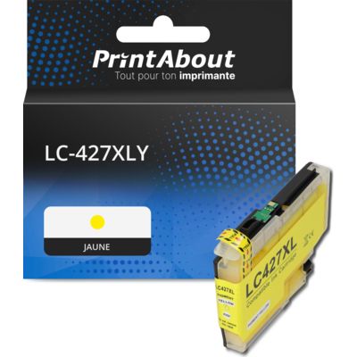 Cartouche compatible Brother LC-427XLY - Jaune - Grande capacité