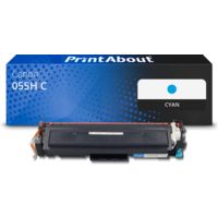 Toner compatible Canon 055H C - Cyan - Grande capacité