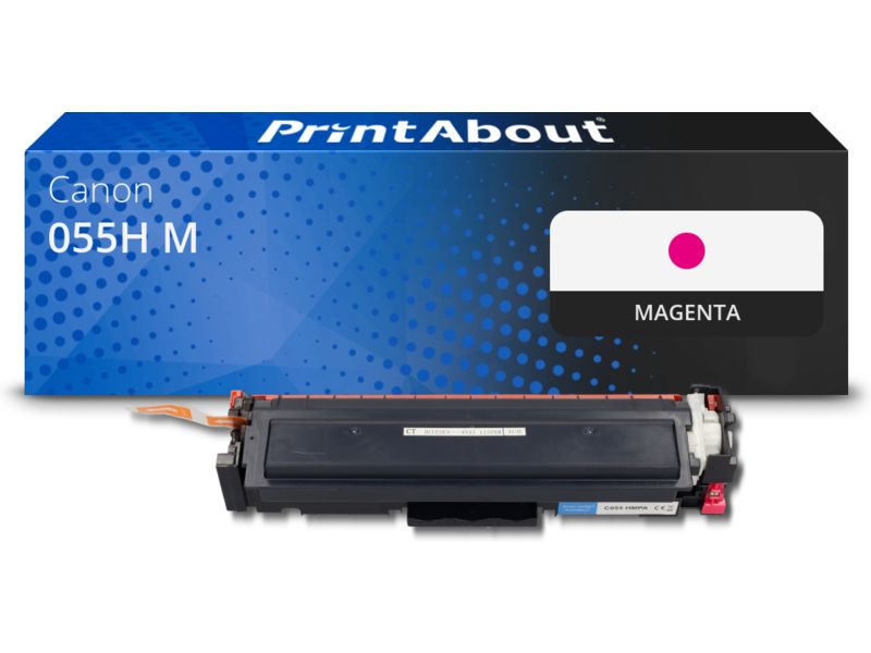 Toner compatible Canon 055H M - Magenta - Grande capacité