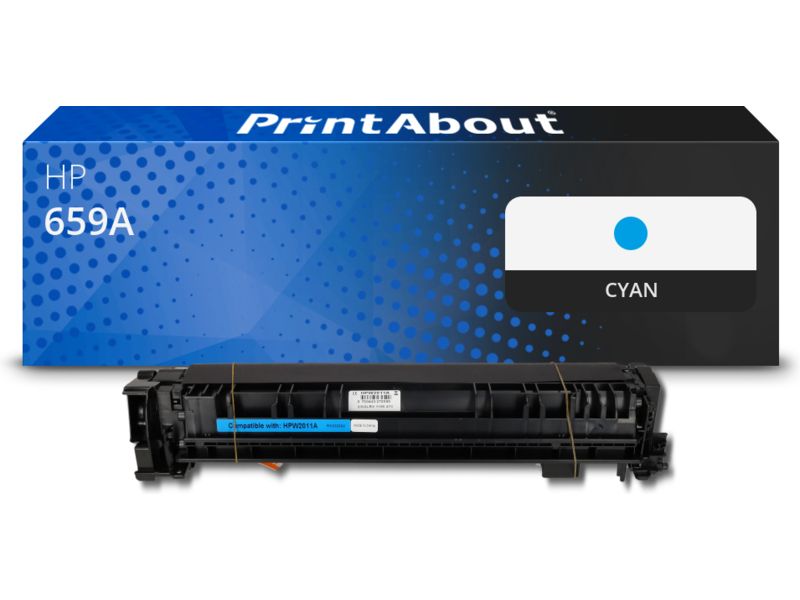 Toner compatible HP 659A (W2011A) - Cyan