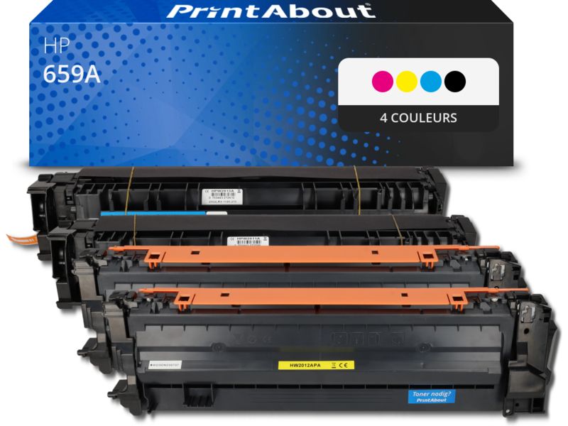 Toner compatible HP 659A (W2010/11/12/3A) - 4 couleurs - Multipack