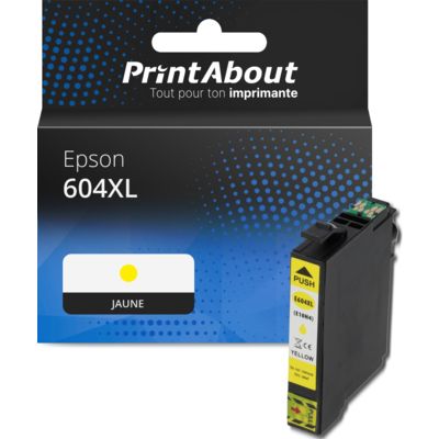 Cartouche compatible Epson 604XL (C13T10H44010) - Jaune - Grande capacité