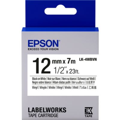 Epson LK-4WBVN - Noir sur blanc - Ruban
