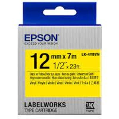 Epson LK-4YBVN - Noir sur jaune - Ruban