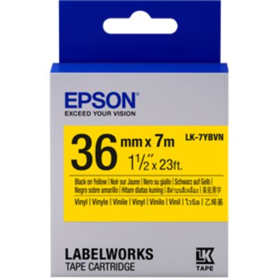 Epson LK-7YBVN - Noir sur jaune - Ruban