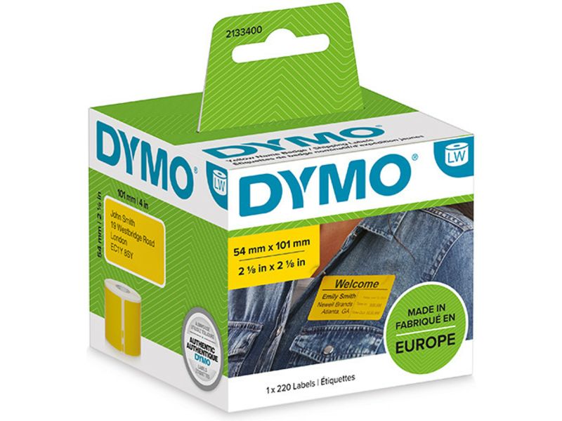 Dymo 2133400 Etiket Zwart op geel