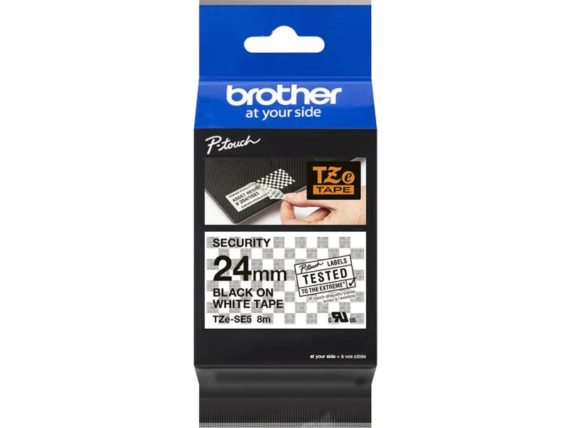 Brother TZe-SE5 Tape Zwart op wit