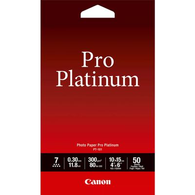 Canon PT-101 pro platinum photo paper 300 grams 10 x 15 cm (50 vel) - Papier photo