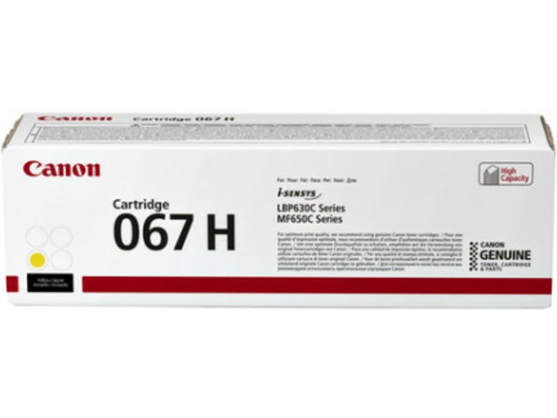 Canon 067H Y Toner Geel Hoge capaciteit