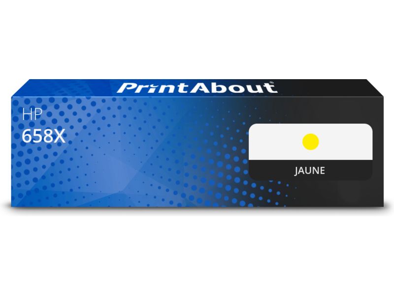 Toner compatible HP 658X (W2002X) - Jaune - Grande capacité