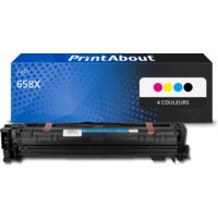 Toner compatible HP 658X (W2000/01/02/03X) - 4 couleurs - Grande capacité - Multipack