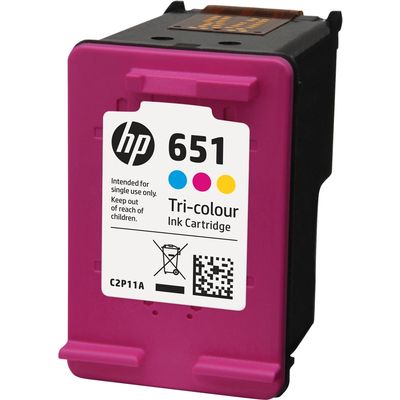 HP 651 (C2P11AE) - 3-couleurs - Cartouche d'encre