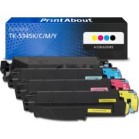 Toner compatible Kyocera TK-5345K/C/M/Y - 4 couleurs - Multipack