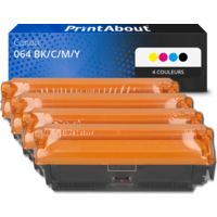 Toner compatible Canon 064 BK/C/M/Y - 4 couleurs - Multipack
