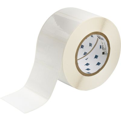 Brady THT-19-483-1 Étiquette polyester brillant blanc (76,2 x 50,8 mm)
