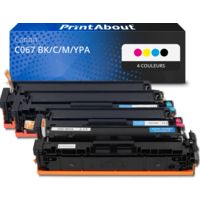 Toner compatible Canon C067 BK/C/M/YPA - 4 couleurs - Multipack