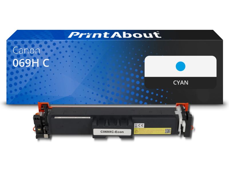 Toner compatible Canon 069H C - Cyan - Grande capacité