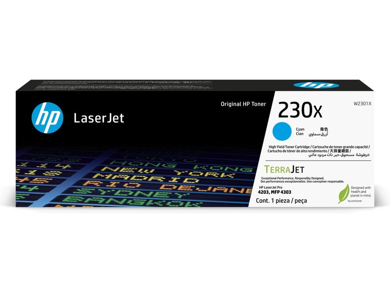 HP 230X (W2301X) Toner Cyaan Hoge capaciteit