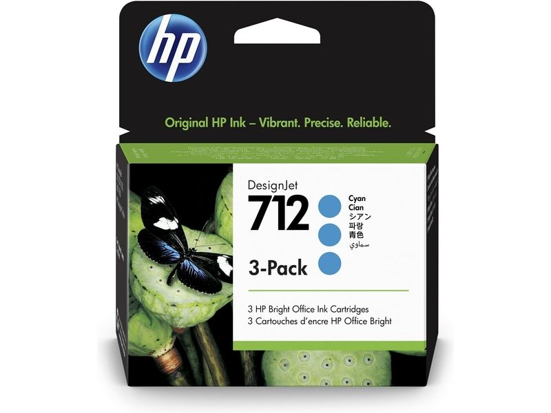 HP 712 (3ED77A) Inktcartridge Cyaan