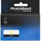 Cartouche compatible HP 72 (C9373A) - Jaune