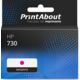 Cartouche compatible HP 730 (P2V69A) - Magenta - Grande capacité