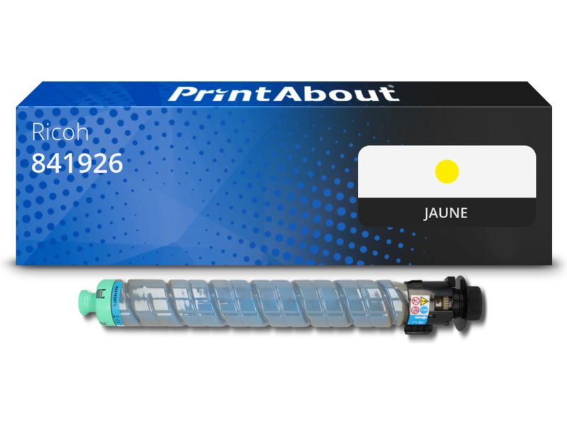 Toner compatible Ricoh 841926 (MP C2503) - Jaune - Grande capacité
