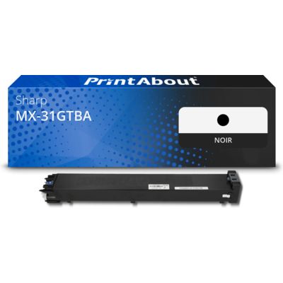 Toner compatible Sharp MX-31GTBA - Noir
