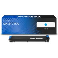 Toner compatible Sharp MX-31GTCA - Cyan