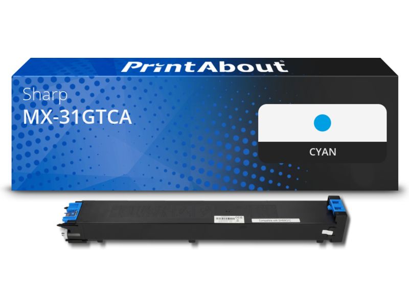 Toner compatible Sharp MX-31GTCA - Cyan