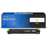 Toner compatible Sharp MX-31GTYA - Jaune
