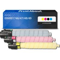 Toner compatible Xerox 006R01746/47/48/49 - 4 couleurs - Multipack
