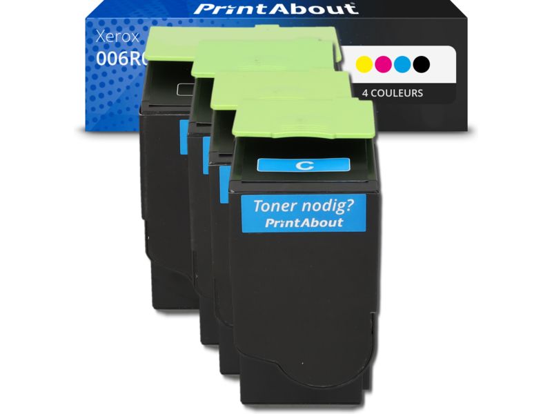 Toner compatible Xerox 006R04364/65/66/67 - 4 couleurs - Grande capacité - Multipack