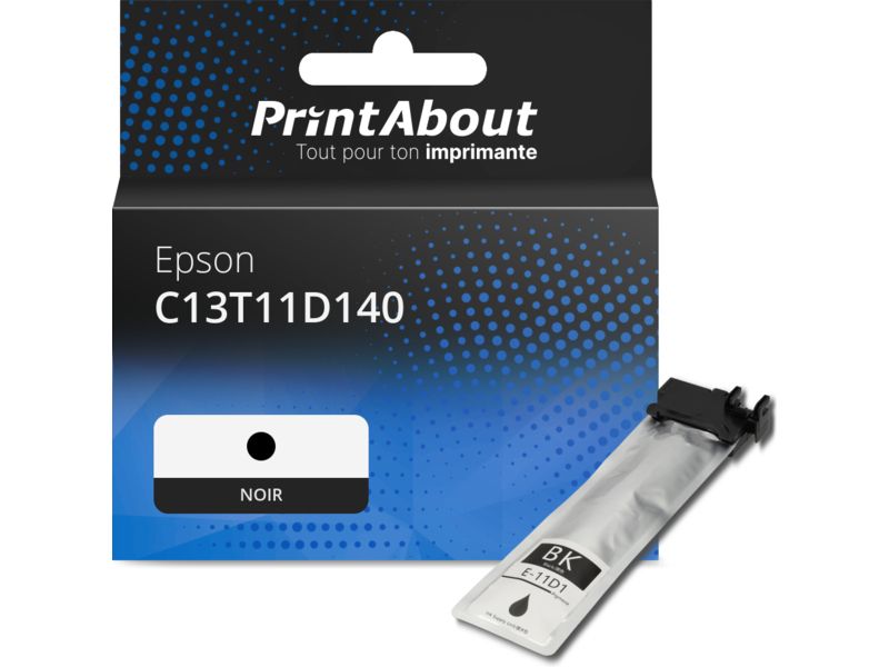 Cartouche compatible Epson C13T11D140 - Noir - Grande capacité
