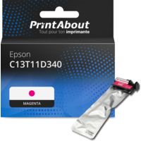 Cartouche compatible Epson C13T11D340 - Magenta - Grande capacité