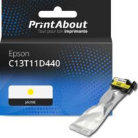 Cartouche compatible Epson C13T11D440 - Jaune - Grande capacité